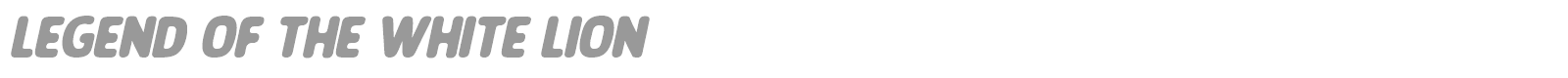 Legend Of The White Lion font preview
